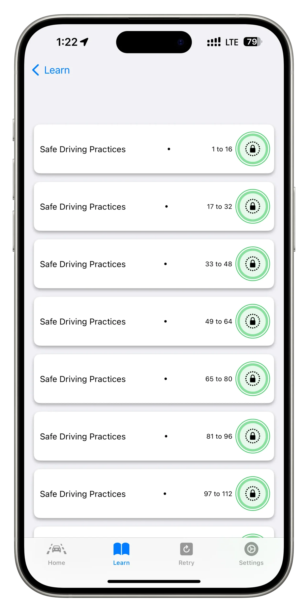 DMV TX app screen