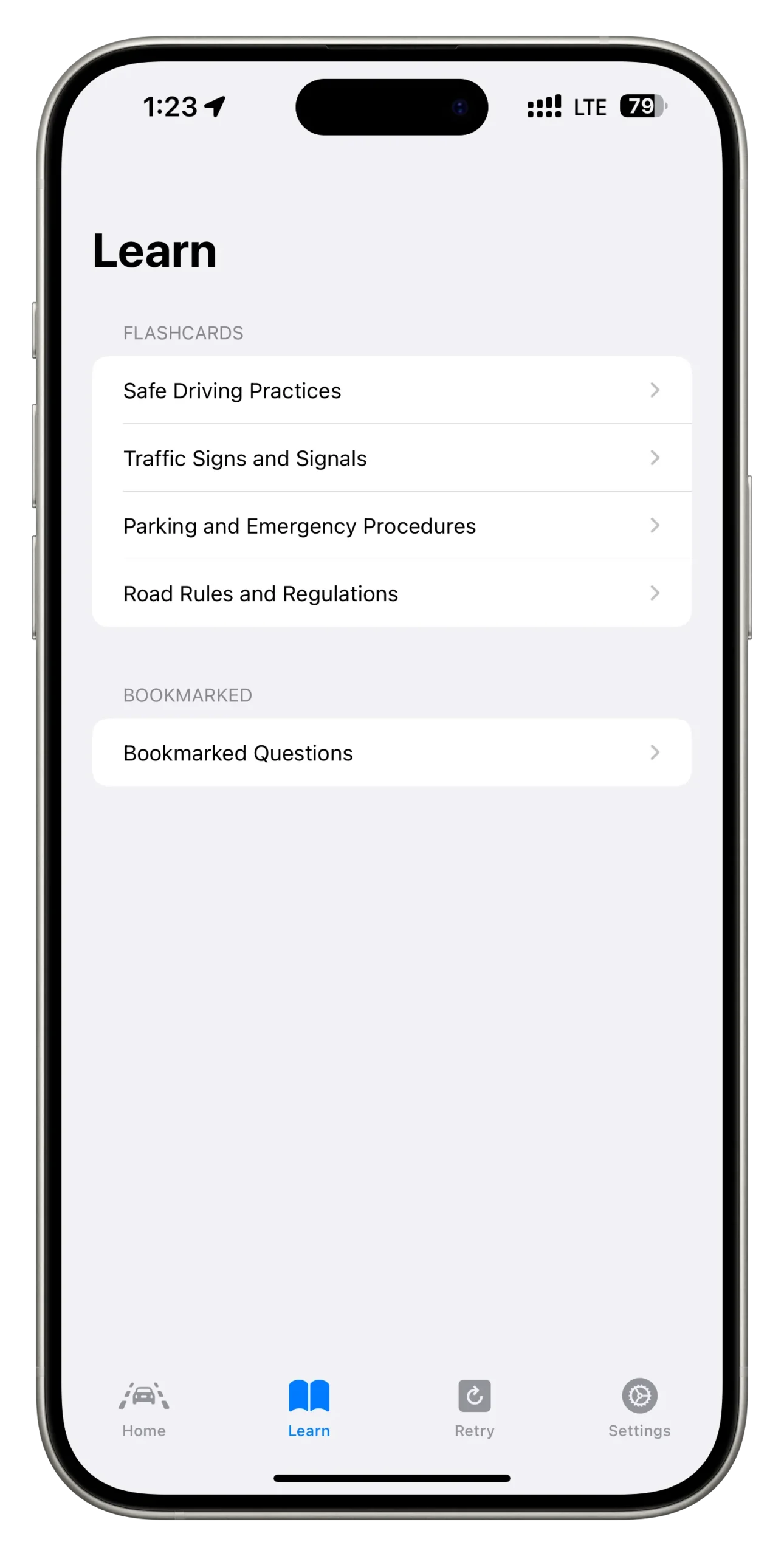 DMV TX app screen